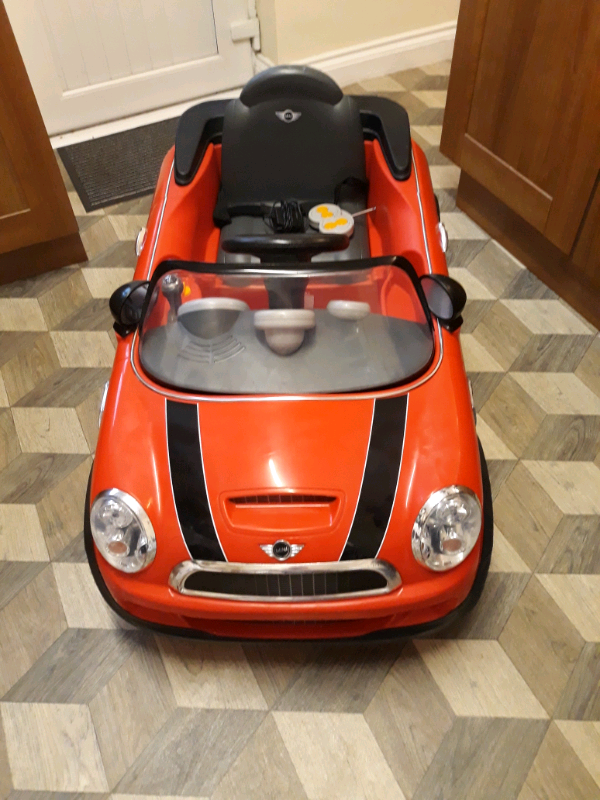 red mini cooper 6v ride on with remote control